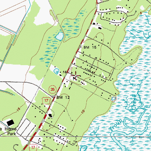 Topographic Map of Faith Church, GA