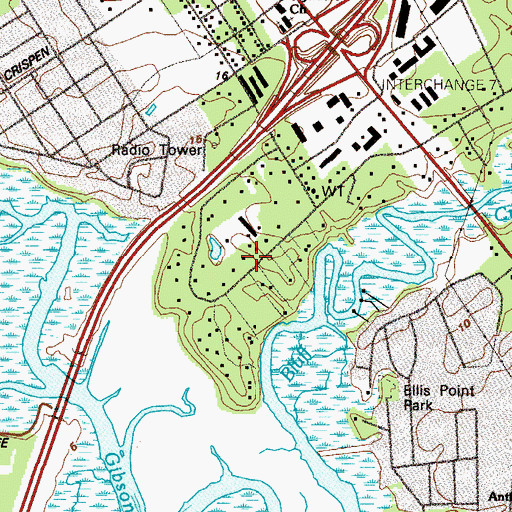 Topographic Map of Glyndale, GA