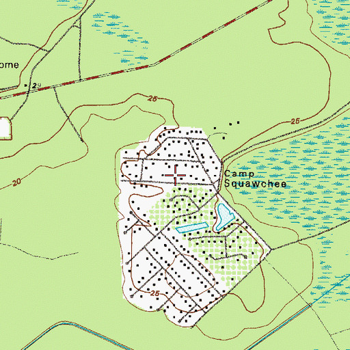 Topographic Map of Groveside Park, GA