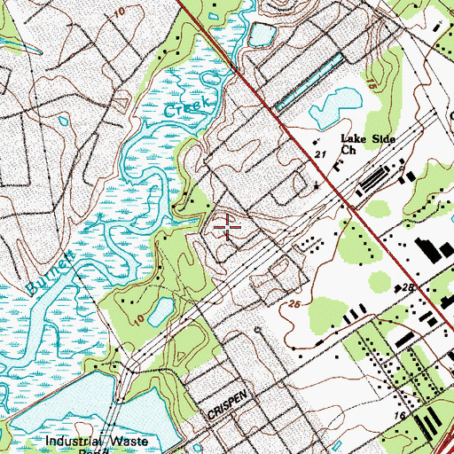 Topographic Map of Highland Park, GA