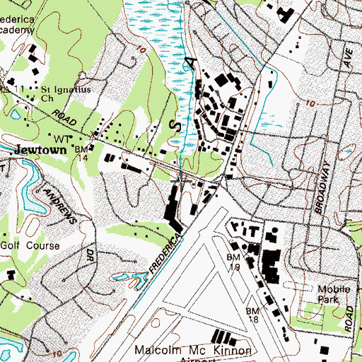 Topographic Map of Island Retreat, GA