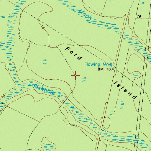 Topographic Map of Jenks (historical), GA