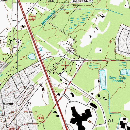 Topographic Map of Kinstle, GA