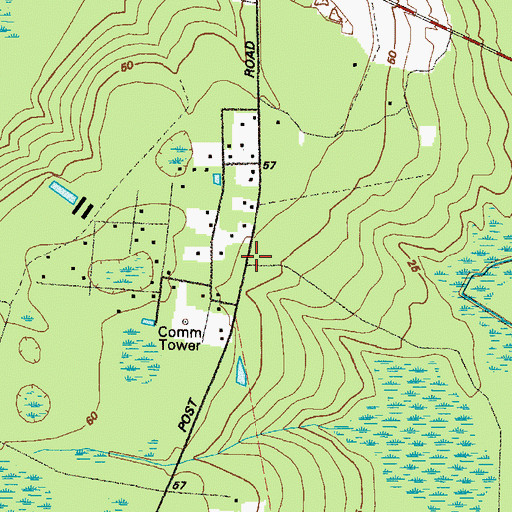 Topographic Map of Liberty Church, GA