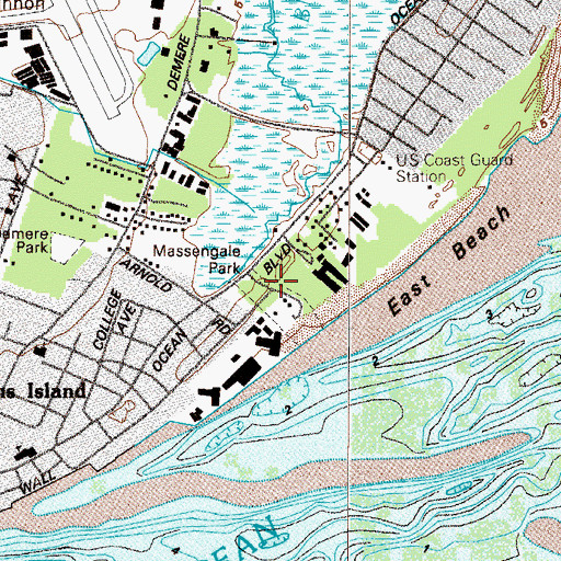 Topographic Map of Massingale Park, GA