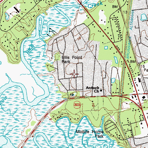 Topographic Map of Parade Rest, GA