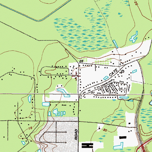 Topographic Map of Pine Haven Church, GA