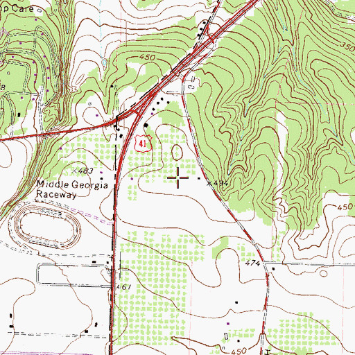 Topographic Map of Antebellum North, GA