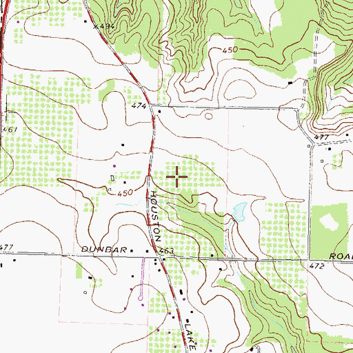 Topographic Map of Antebellum Plateau, GA