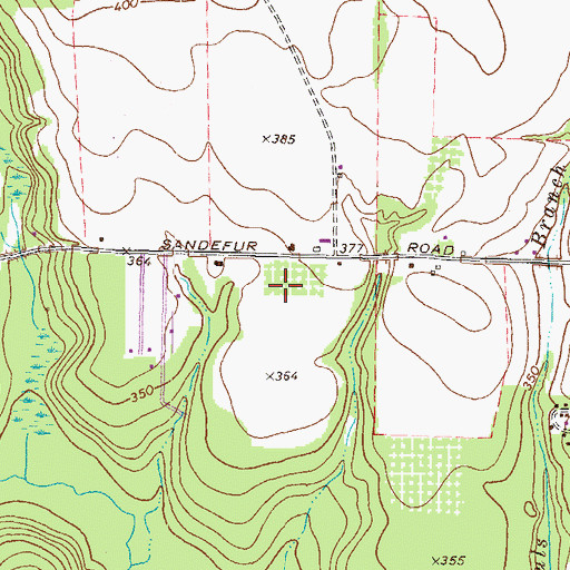 Topographic Map of Cardinal Ridge, GA