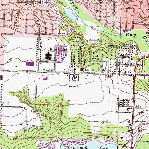 Topographic Map of Christ United Methodist Church, GA