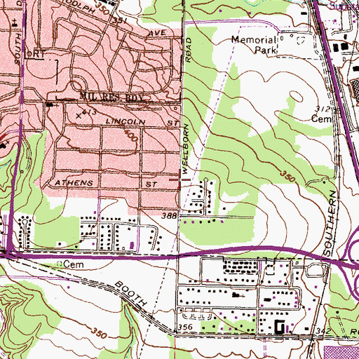 Topographic Map of Christian Life School, GA