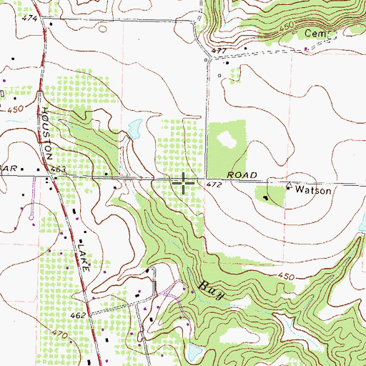 Topographic Map of Dunbar School (historical), GA