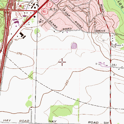 Topographic Map of Georgia National Fairgrounds and Agricenter, GA