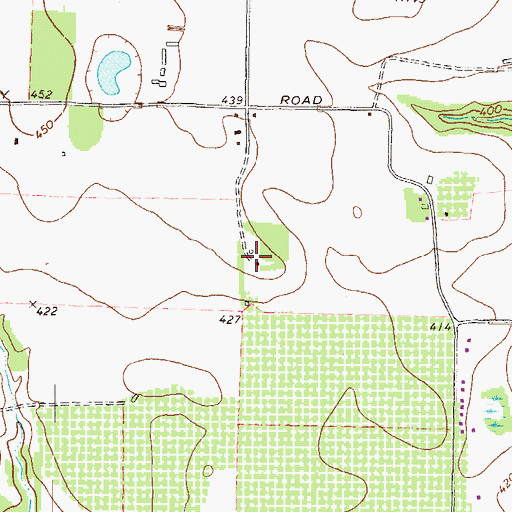 Topographic Map of Jerusalem School (historical), GA