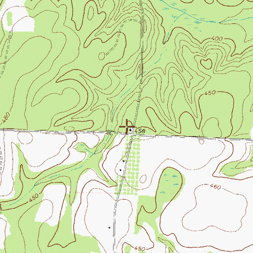 Topographic Map of McInnis School (historical), GA