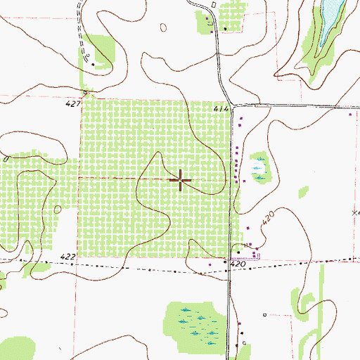 Topographic Map of Sleepy Hollow, GA