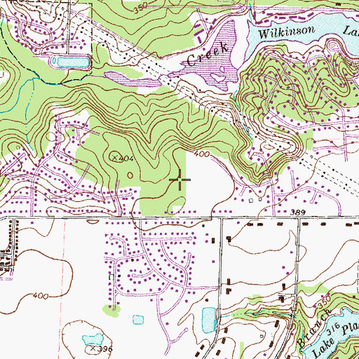 Topographic Map of South Oaks, GA