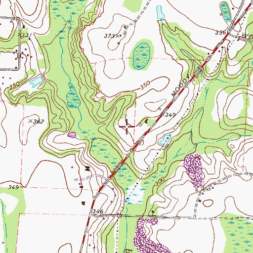 Topographic Map of South Pointe, GA