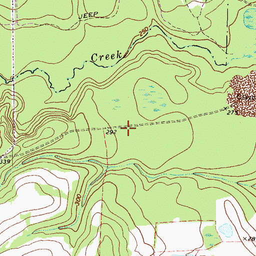 Topographic Map of Stathams Landing, GA