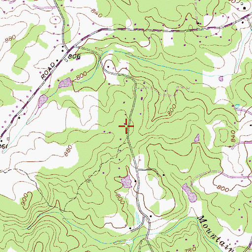 Topographic Map of Clark Church, GA