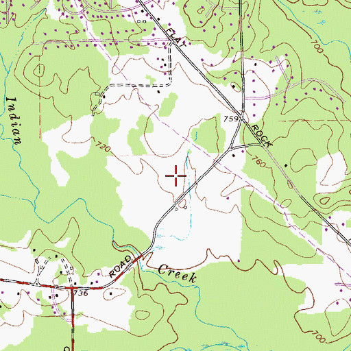 Topographic Map of Cotton Indian Elementary School, GA