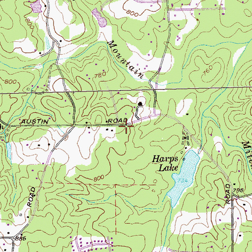 Topographic Map of Gordon School (historical), GA