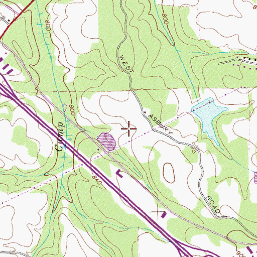 Topographic Map of Henry County Jail, GA