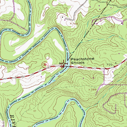 Topographic Map of Persalls Mill (historical), GA