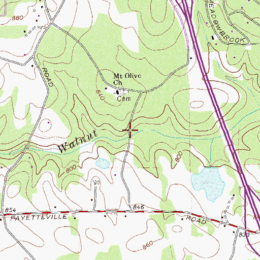 Topographic Map of Prices Mill (historical), GA