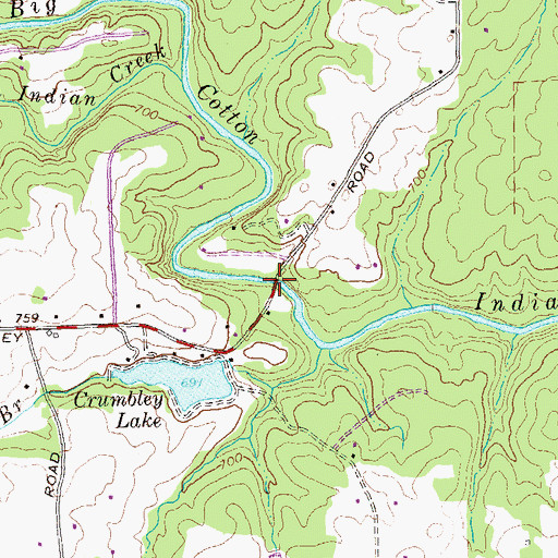 Topographic Map of Ragan Bridge, GA