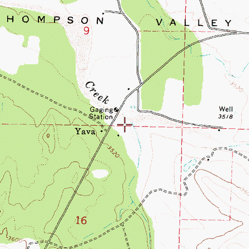 Topographic Map of Bland Creek, AZ