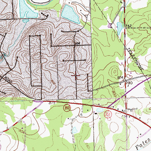 Topographic Map of Windhaven Plantation, GA
