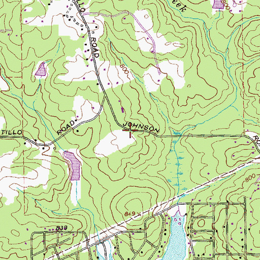 Topographic Map of Zion Grove Church (historical), GA