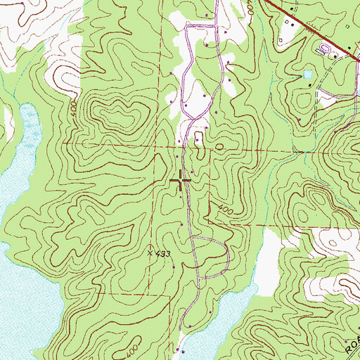 Topographic Map of Beaveroaks, GA