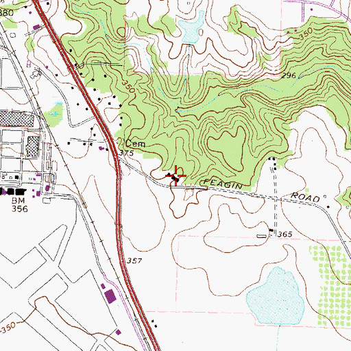 Topographic Map of Bessie Chapel School (historical), GA