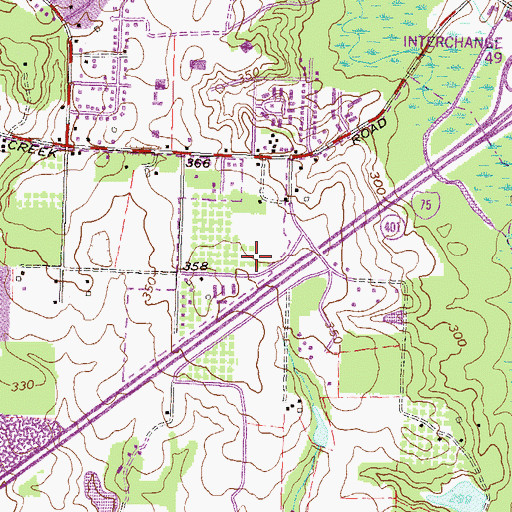 Topographic Map of Chapel Hill Academy, GA