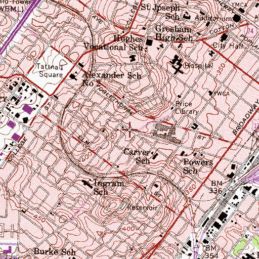 Topographic Map of Congregational Holiness Church, GA