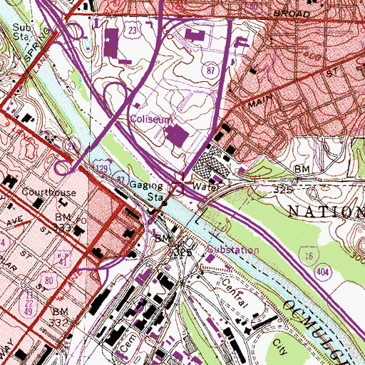 Topographic Map of Exit 4, GA