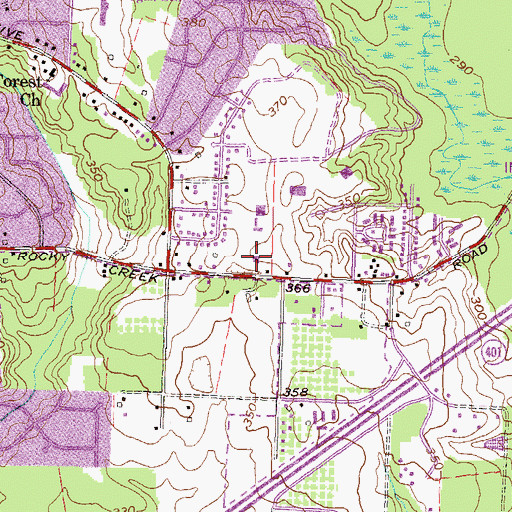 Topographic Map of Gilead Christian Academy, GA