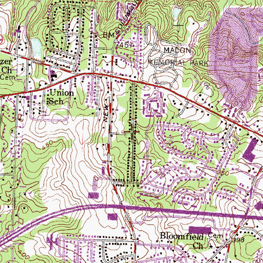 Topographic Map of Lumberhill, GA