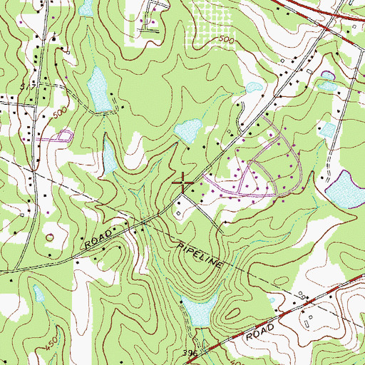 Topographic Map of Macedonia Church (historical), GA