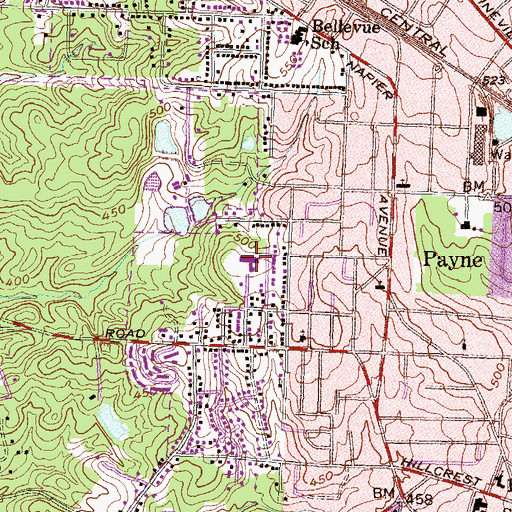 Topographic Map of Minnie Butler School, GA
