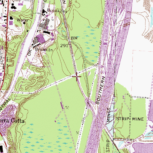 Topographic Map of Stratton, GA