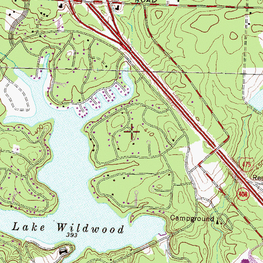 Topographic Map of Tara, GA