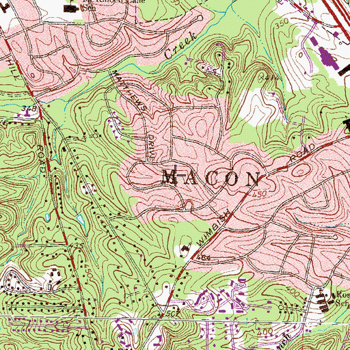 Topographic Map of Wimbish Wood, GA