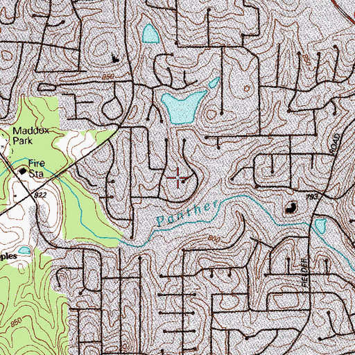 Topographic Map of Devonshire, GA