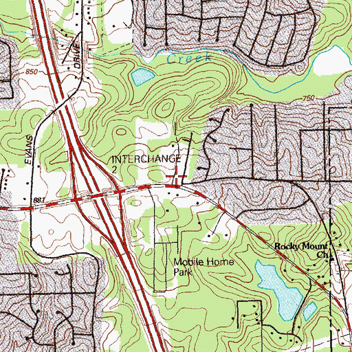Topographic Map of Faith, Hope and Charity Nursing Home, GA
