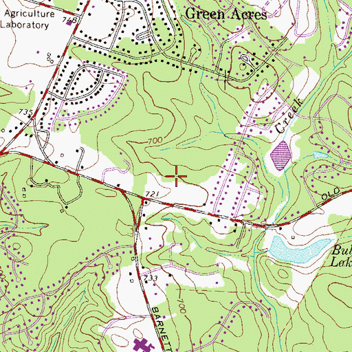 Topographic Map of Ashton Place, GA
