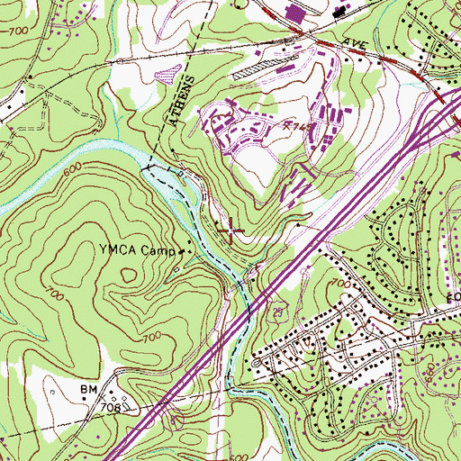 Topographic Map of Ben Burton Park, GA